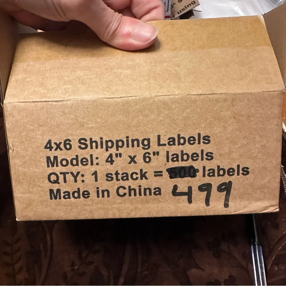 499 Fanfold Direct Thermal Labels White Perforated Shipping Label